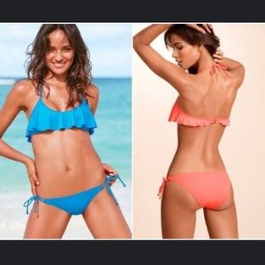 Victoria’s Secret blue flutter bikini top size S/P